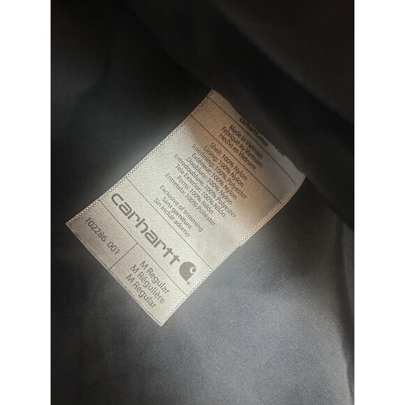 Carhartt Men's Rain Defender Insulated Vest Relaxed Fit Blk Medium *Company Logo - Picture 5 of 12